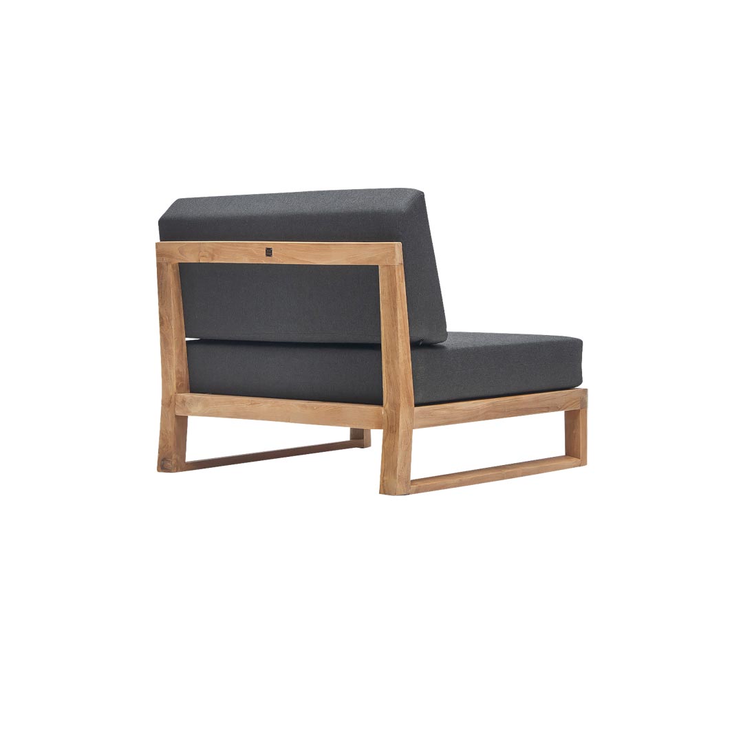 Design loungestoel hout